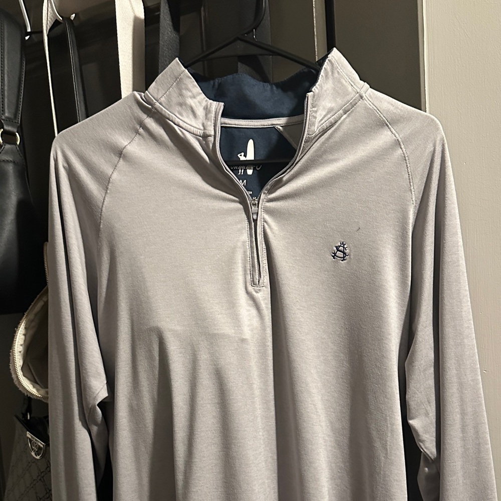 Shoreacres johnnie-O Gray Zip Up Sweater